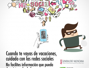 redes sociales vacaciones